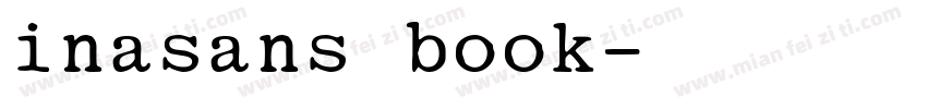 inasans book字体转换